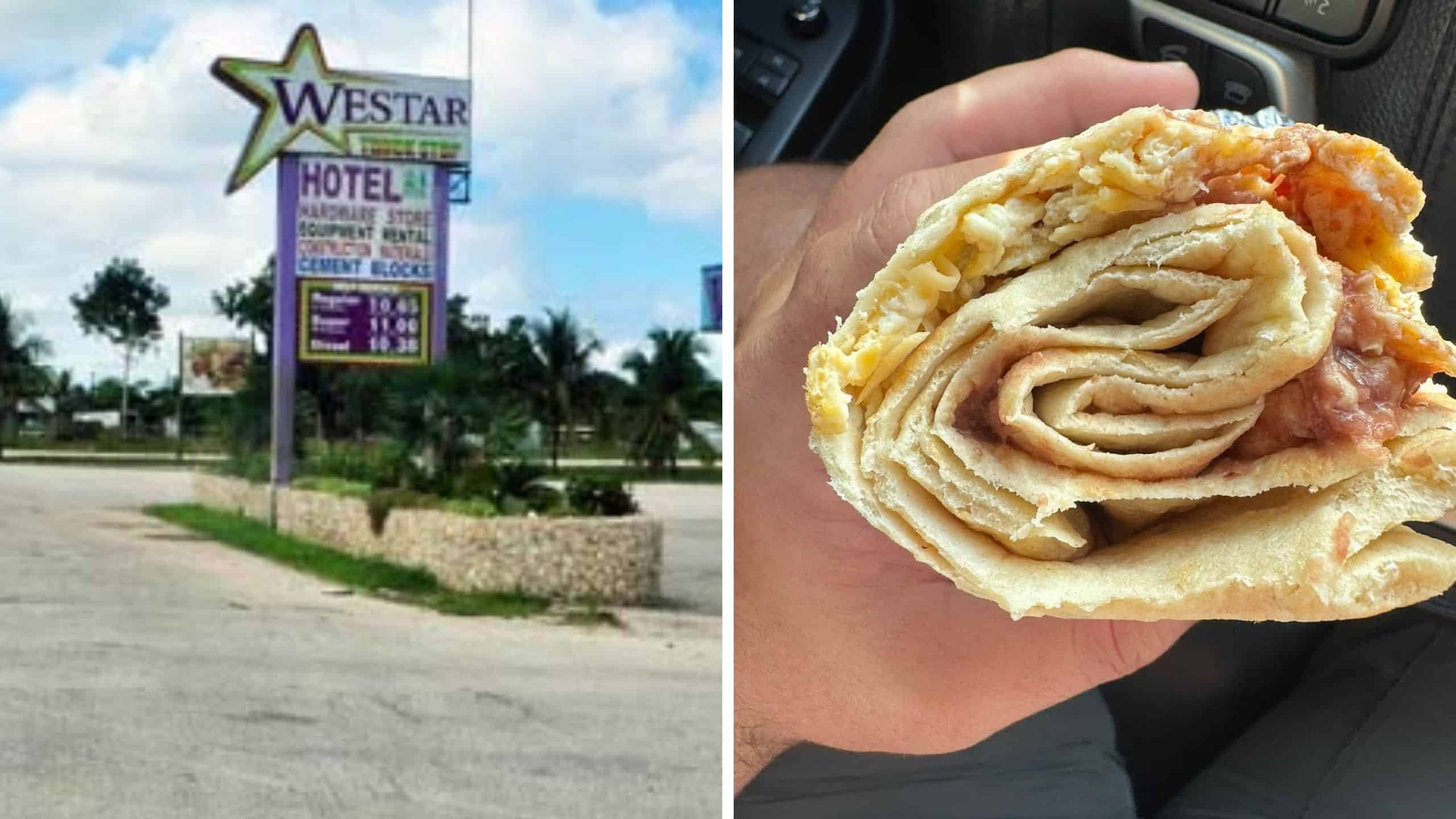 (l) Westar Roaring Creek (r) burrito
